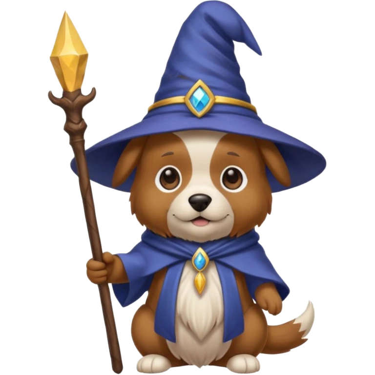 Dog wizard emoji