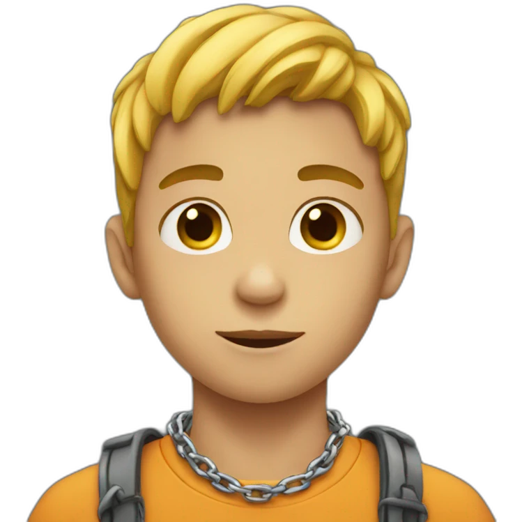 Boy with chain emoji