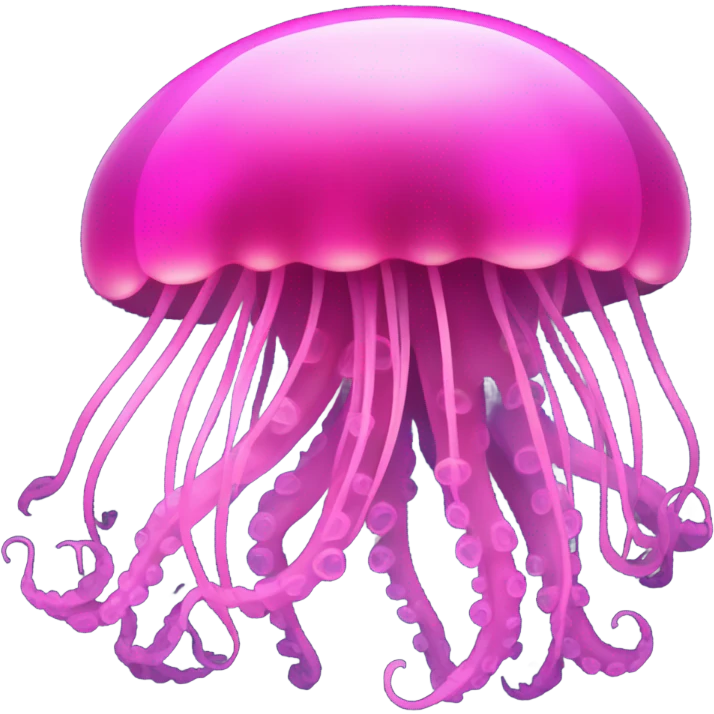 Pink jellyfish emoji
