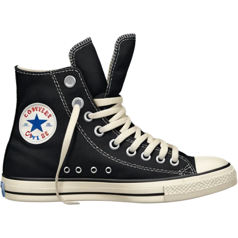 black converse shoes emoji