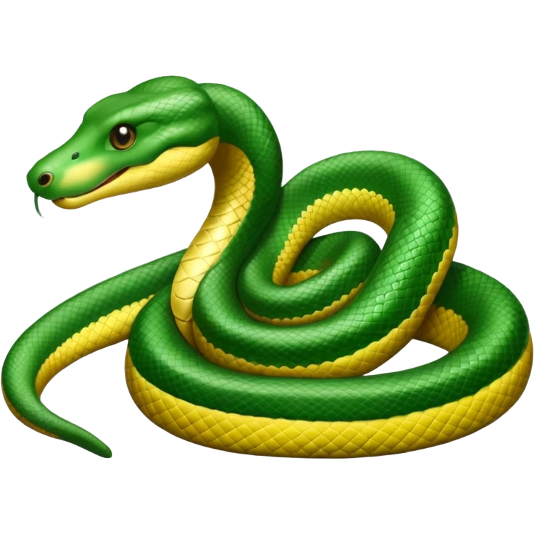 baby anaconda, simple and cute emoji