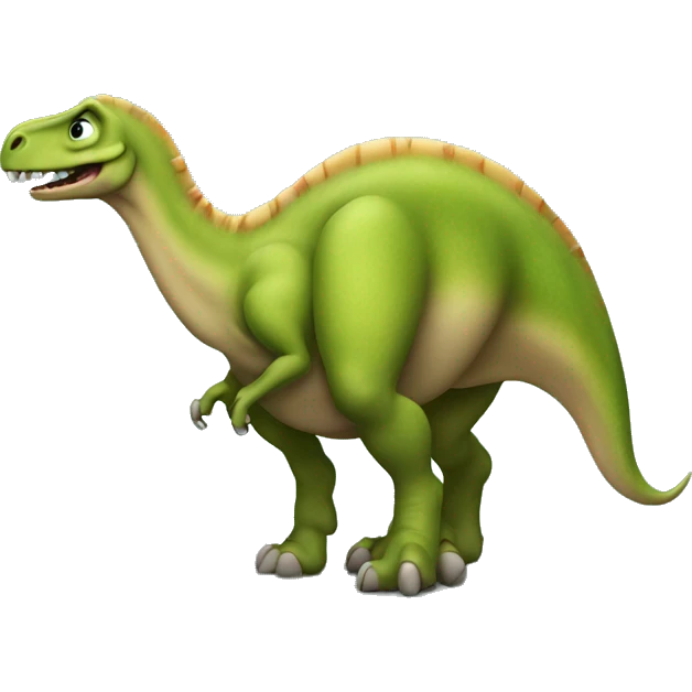 dinosaur pooping emoji
