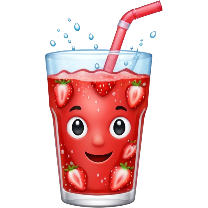 Sparkle strawberry Fanta  emoji