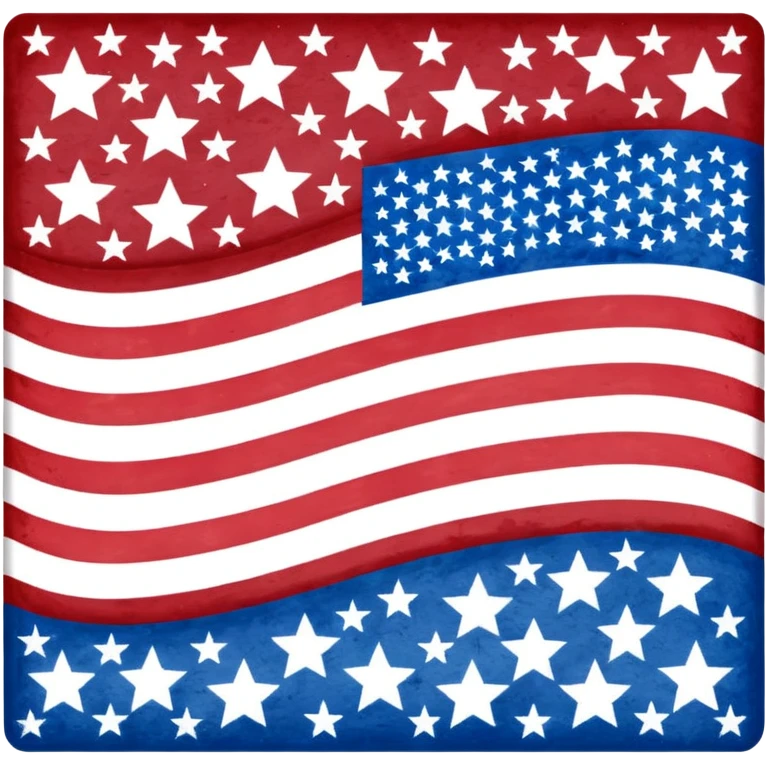 flat upside down American flag emoji