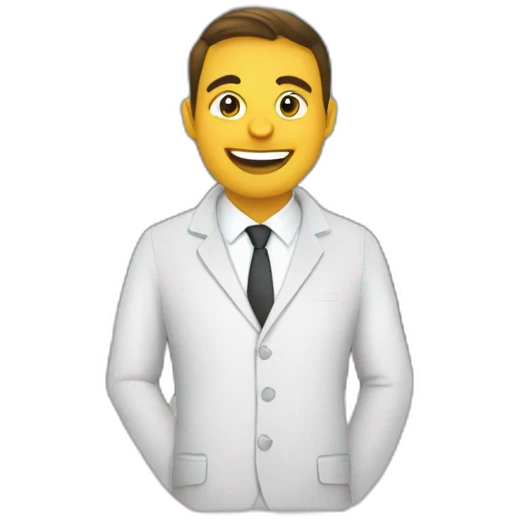 One people coworking at the Business Center emoji