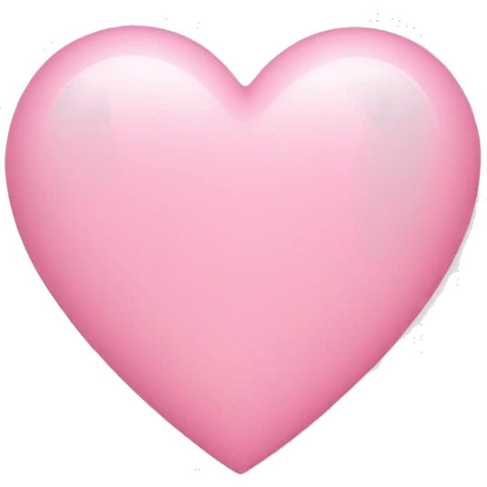 Light pink heart emoji