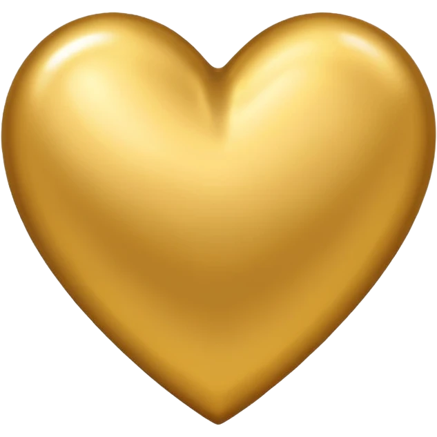 coração dourado emoji