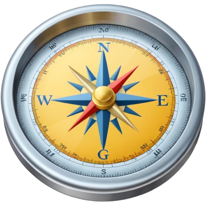 Google Map and compass emoji