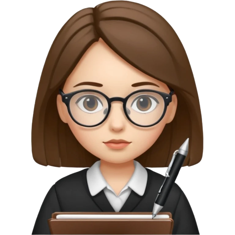 girl taking notes emoji