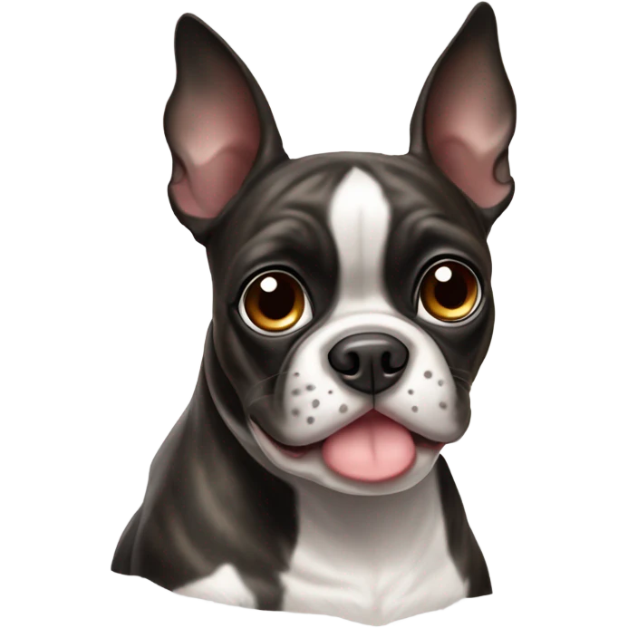 Happy Boston terrier  emoji