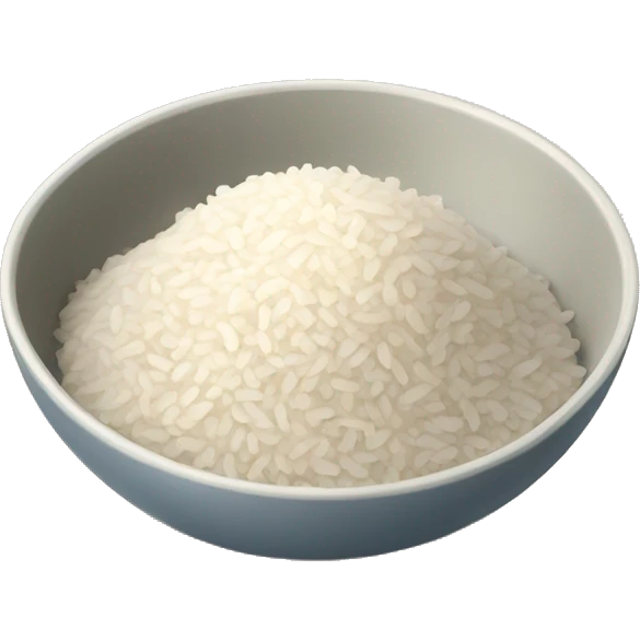 bowl of half eaten rice emoji