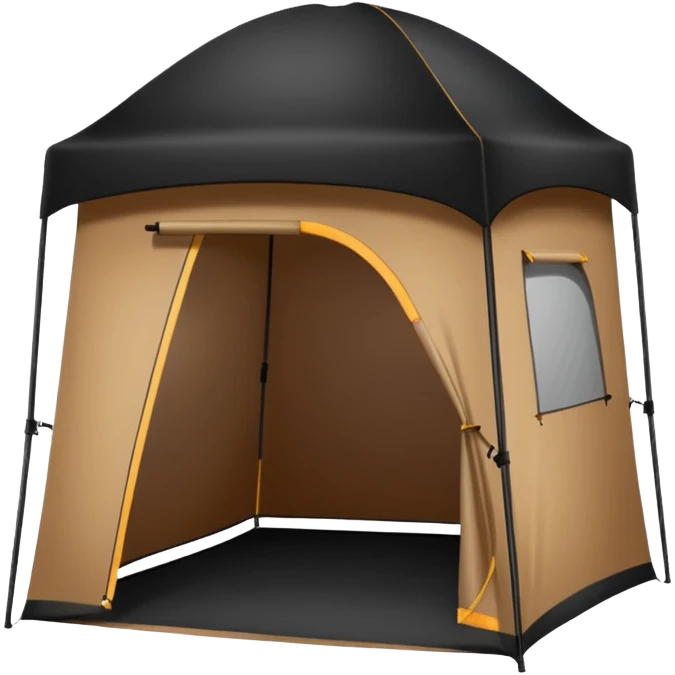 black spray tan tent emoji