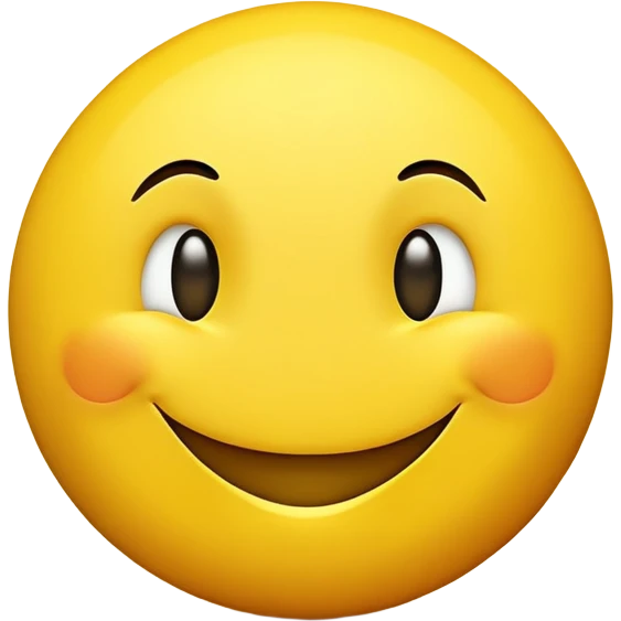 Cute smiley face emoji