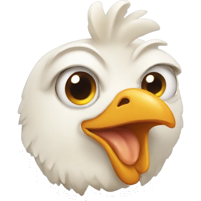 chicken mewing emoji