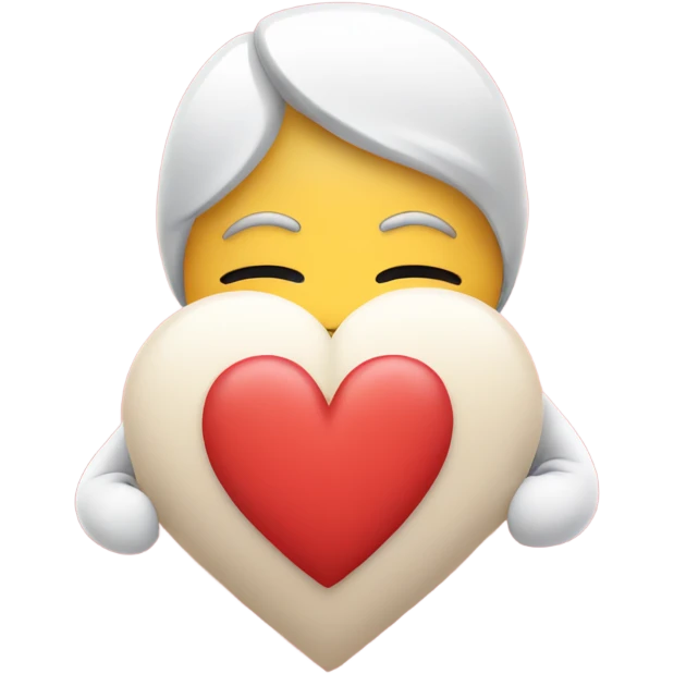 Hug with a bunch of hearts above emoji