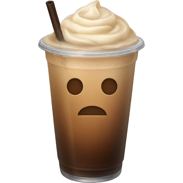 simple iced coffee no cream emoji