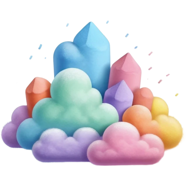 colourful chalk dust emoji