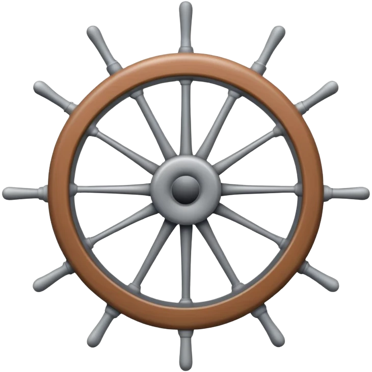 apple style emoji of a spoke: a line from a central point to an outer point, alternate version, representing a Spoke emoji