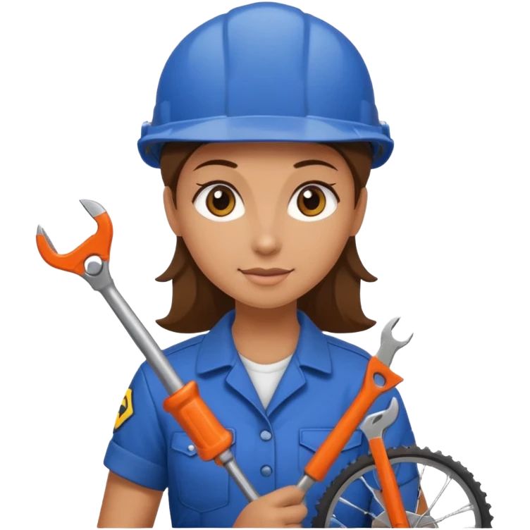 woman Bike Repair Mechanic emoji