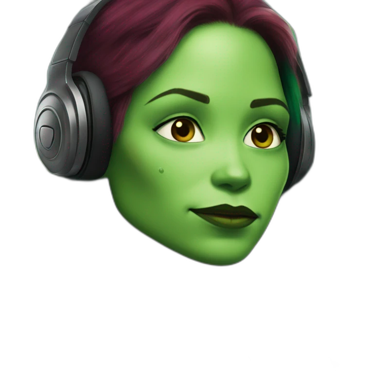  Gamora listening to music emoji