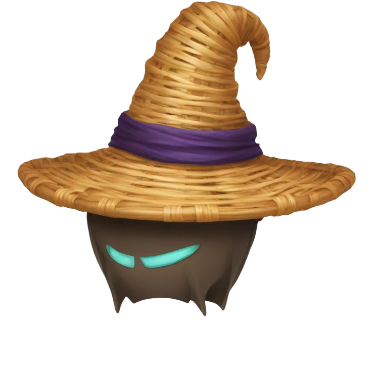 Rattan witch’s hat emoji