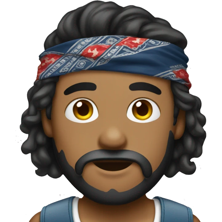 emoji de leon con bandana y anteojos emoji