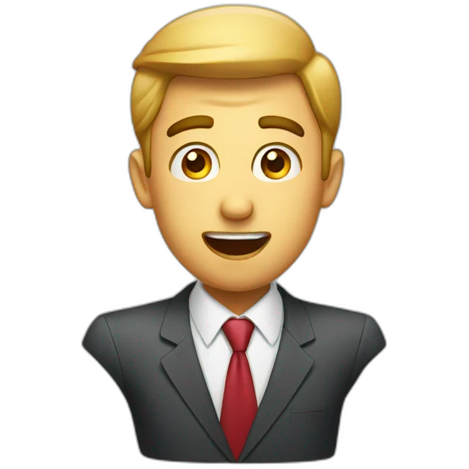 surprised businessman emoji