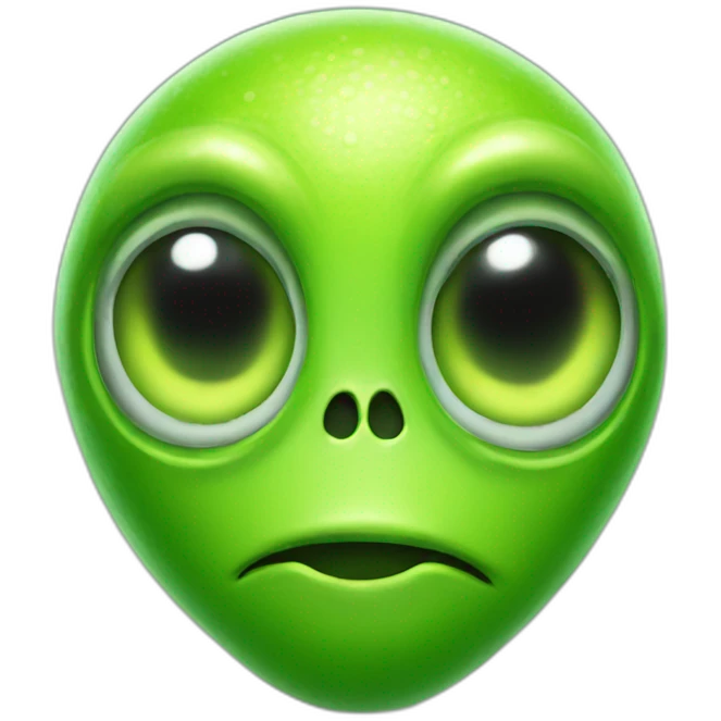 lime alien emoji