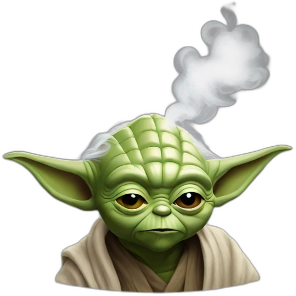 Yoda smoke emoji