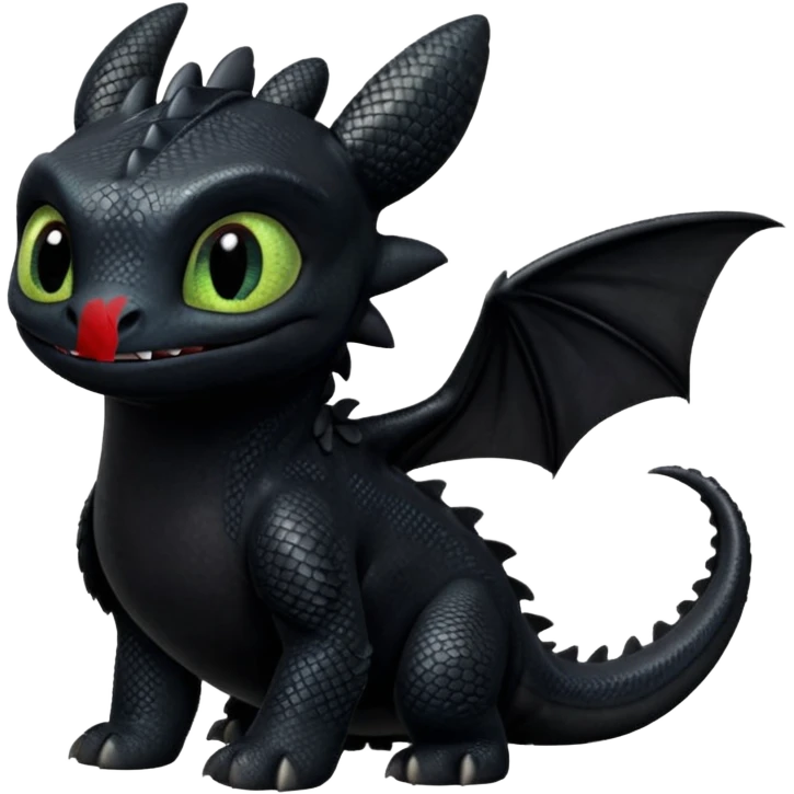Toothless fro. How tk train your dragon emoji