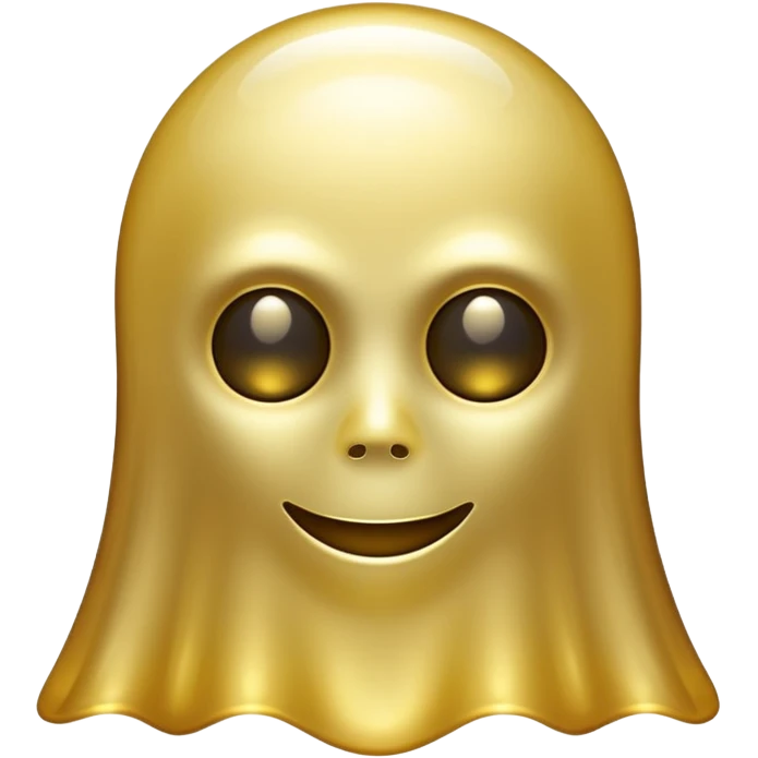Gold samsung ghost emoji