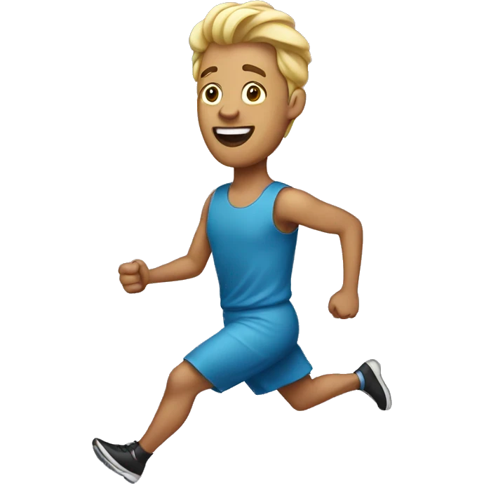 Man running in a dress emoji