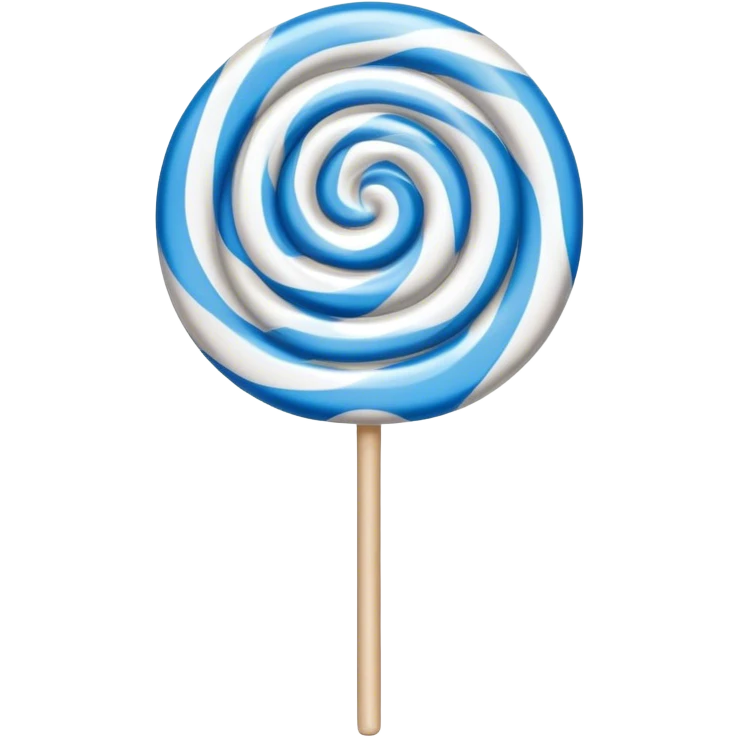 a swirled lollipop with lines to show swimming emoji