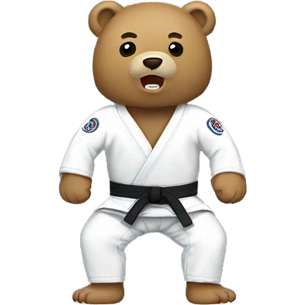 Jiu jitsu bear emoji