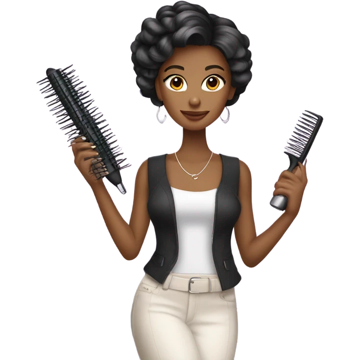 pretty hairdresser woman  emoji