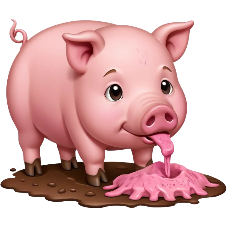 pig eating emoji