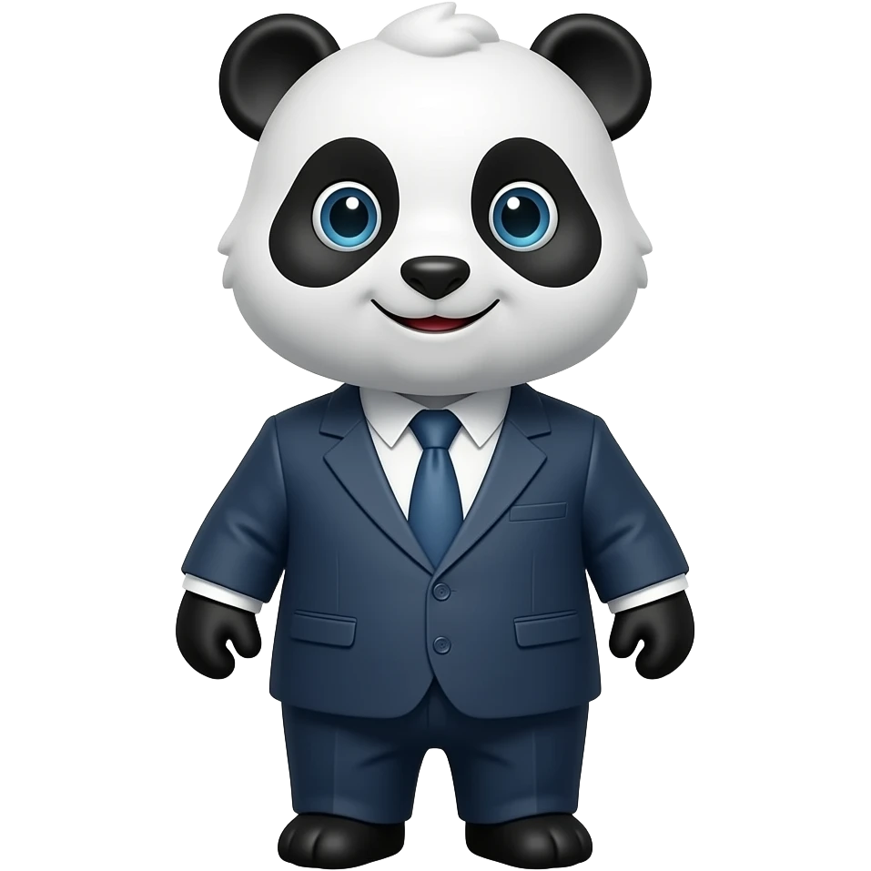 panda with suit emoji