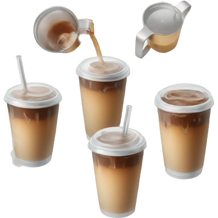 Iced coffee emoji