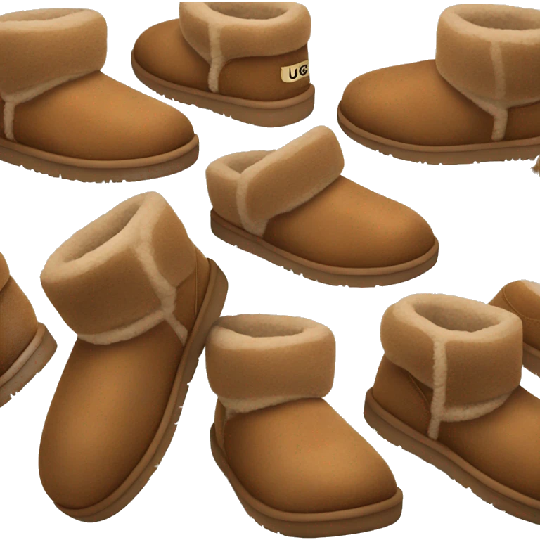 Ugg slippers in chestnut brown  emoji