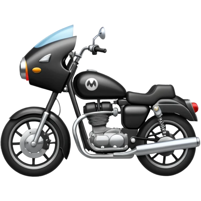 Lettre I avec une moto  emoji