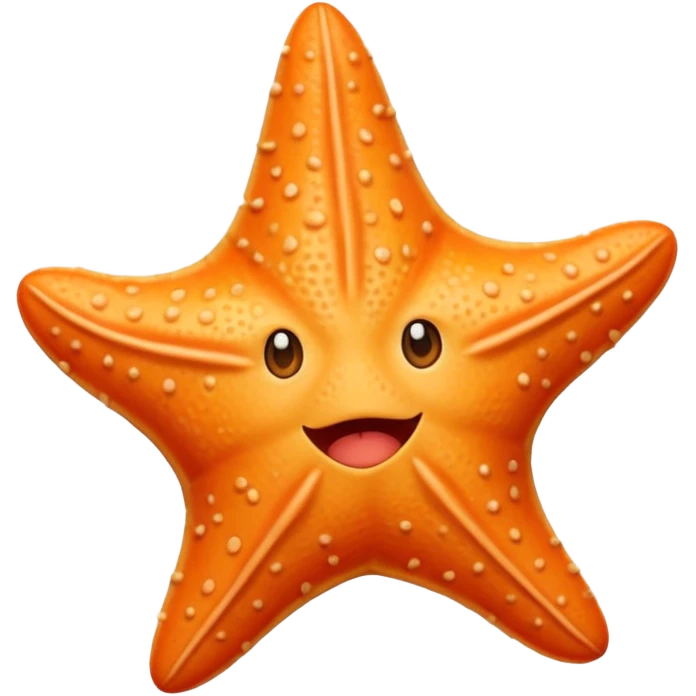 Give me a picture of an animated talking starfish that coughs emoji