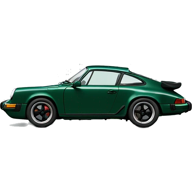 Porsche 911 dark green emoji