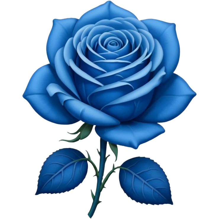 Blue rose emoji