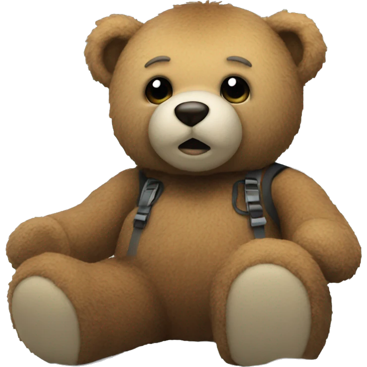 Teddybear on afterski emoji