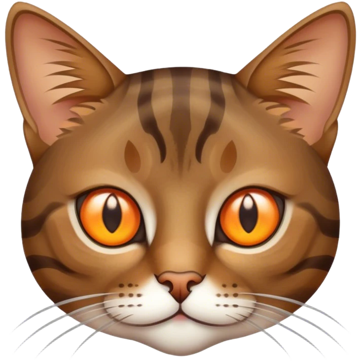 Brown tabby cat emoji