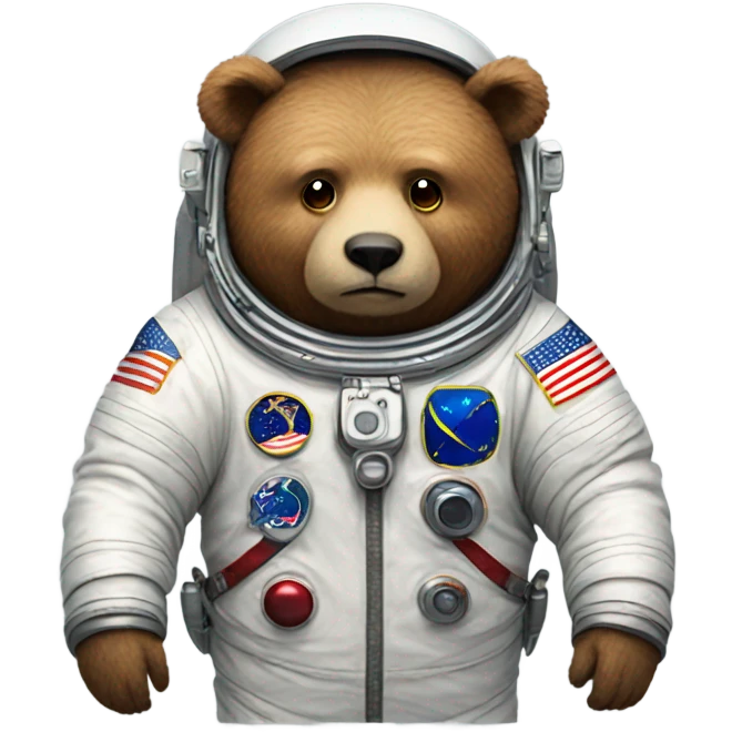 Astronaut bear emoji