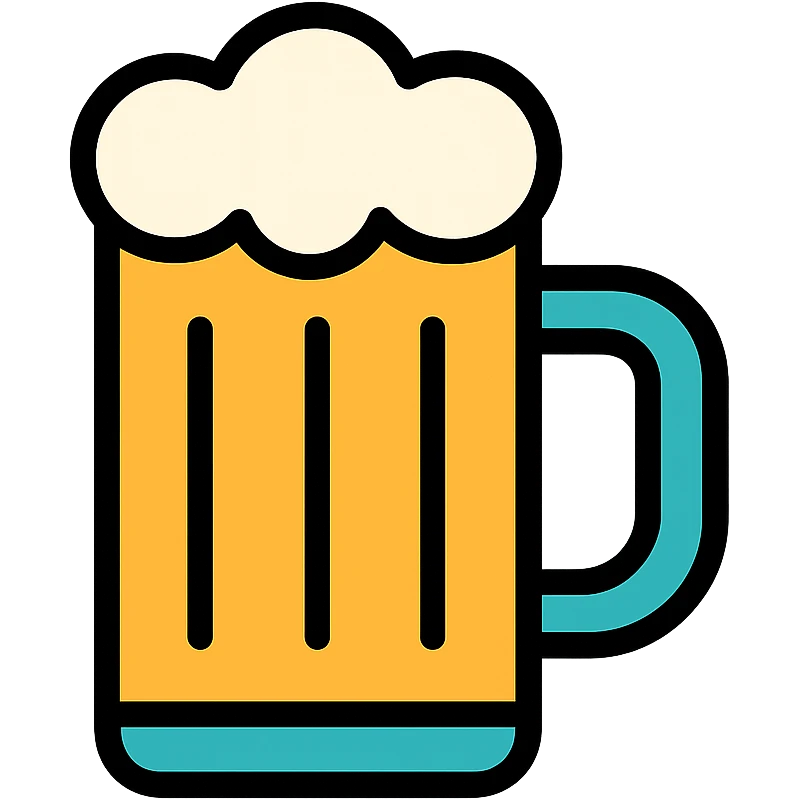 colored beer mug icon emoji