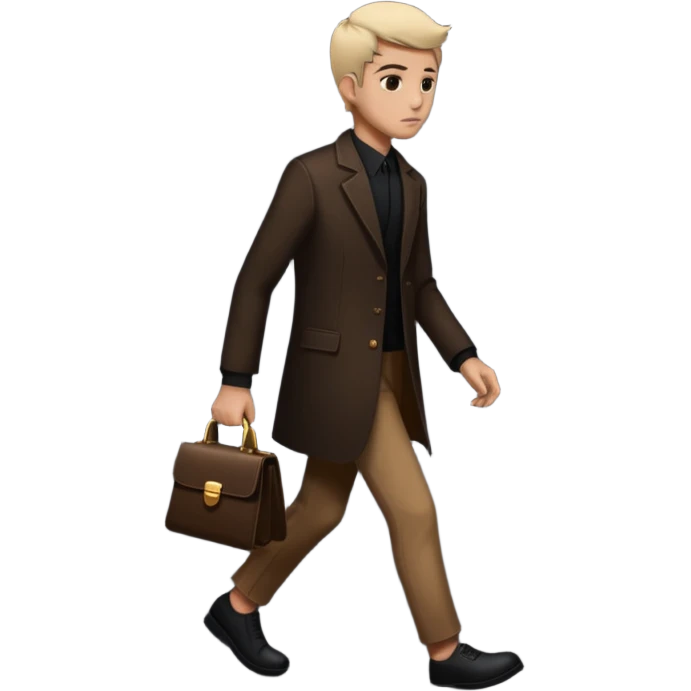 Character stepping out of their own shadow emoji