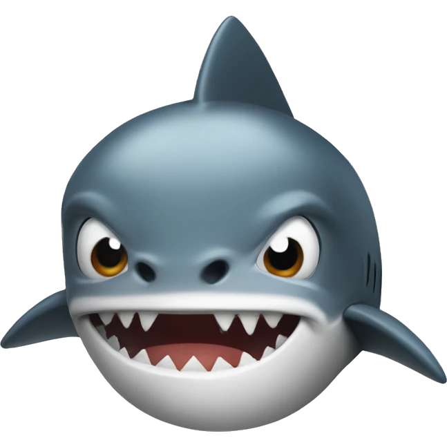 shark face on chicken head emoji