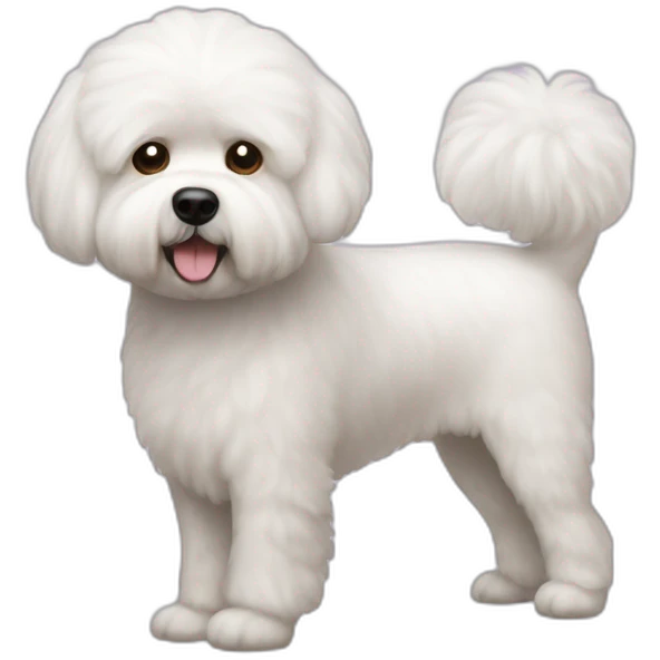 Dog Bishon Frise full-height emoji